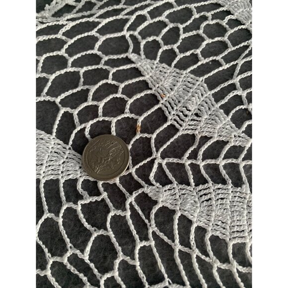 Handmade Crochet Lace Doily Set of 2 - Picture 6 of 8